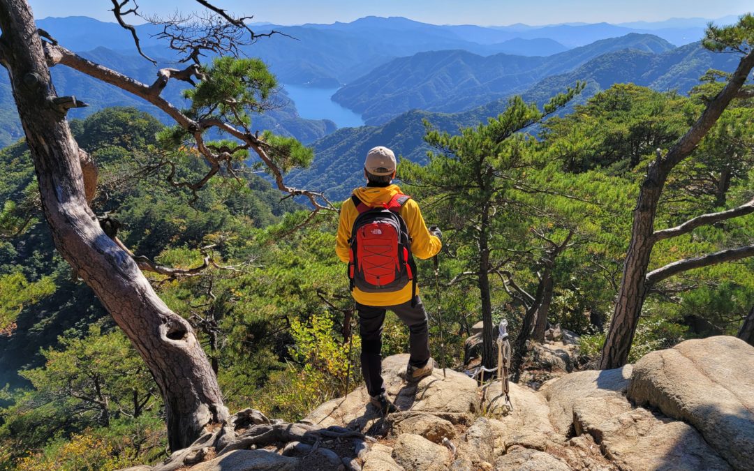 [춘천 오봉산] 멀리 소양호를 바라보면서 초록의 소나무와 어우러진 암릉을 걷는 맛이 제법 쏠쏠하답니다